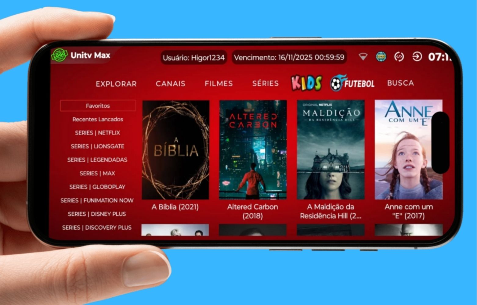 UNITV COM TESTE AUTOMÁTICO